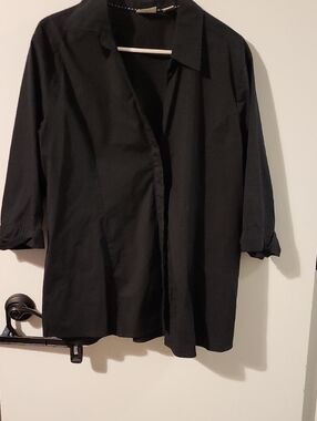 Lee Riders Navy Blue Button-Up Shirt